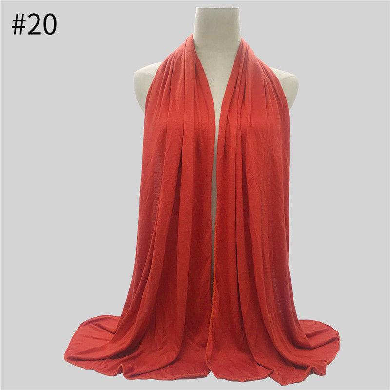 Изображение 1 Piece Modal Simple Solid Color Scarves & Wraps Orange-red 170cm x 60cm