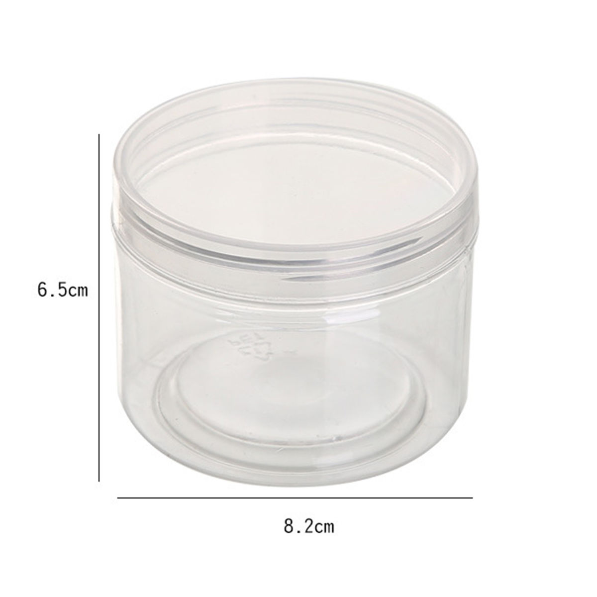 Imagen de Transparent round transparent jar mouth sealed storage tank，5 Pcs