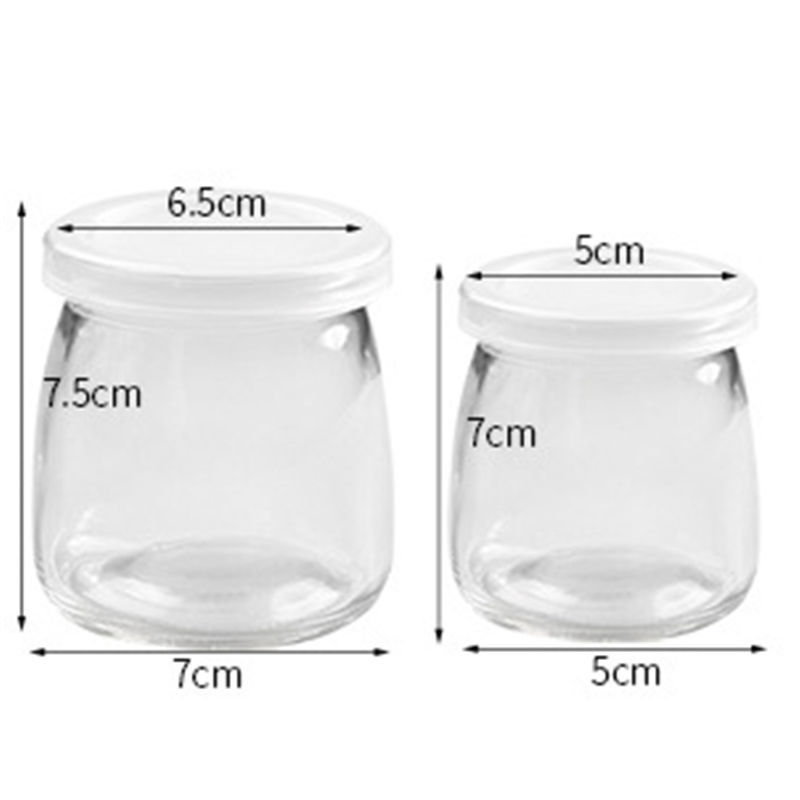 Imagen de 1 Piece 100ml Glass Food Storage Bottle Suitable For Pudding Yogurt Transparent Clear