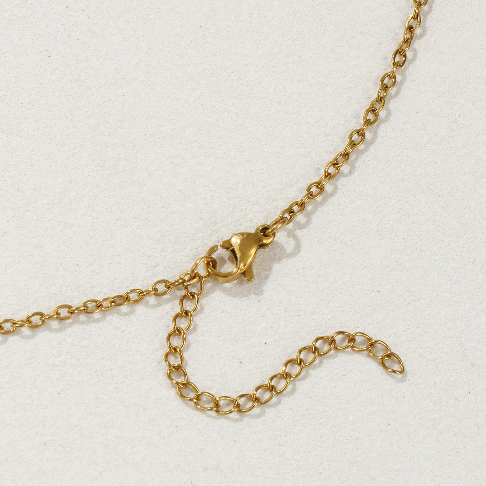 Picture of 18K Real Gold Plated Link Cable Chain Luck Horseshoe Pendant Charm Necklace, 304 Stainless Steel 45cm(17.7") + 5cm(2"), Unisex, Exquisite West Cowboy Gift, Eco-friendly PVD Vacuum Plating, 1 Piece
