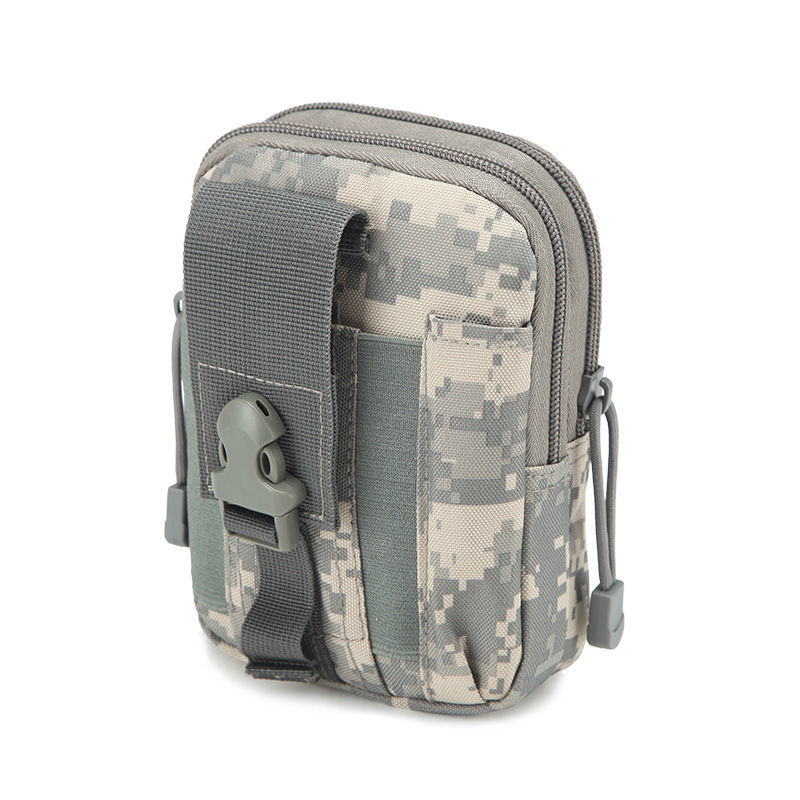 Picture of Gray - Oxford Fabric Camouflage Rectangle Oxford Belt Bag 17.5cm x11.5cm(6 7/8" x4 4/8"), 1 Piece