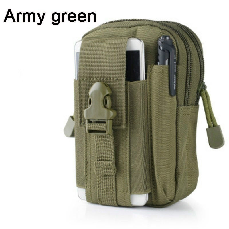 Picture of Gray - Oxford Fabric Camouflage Rectangle Oxford Belt Bag 17.5cm x11.5cm(6 7/8" x4 4/8"), 1 Piece