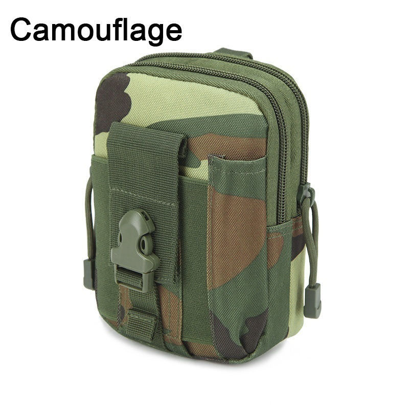 Picture of Gray - Oxford Fabric Camouflage Rectangle Oxford Belt Bag 17.5cm x11.5cm(6 7/8" x4 4/8"), 1 Piece