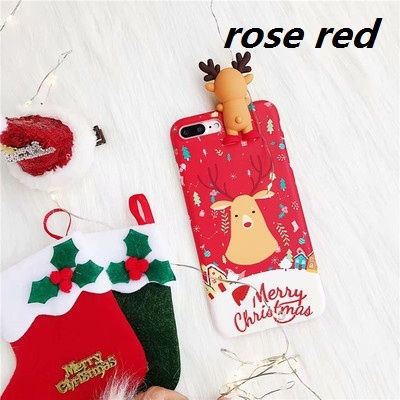 Picture of TPU Phone Cases For iPhone XS Max Green Christmas Reindeer 1 Piece