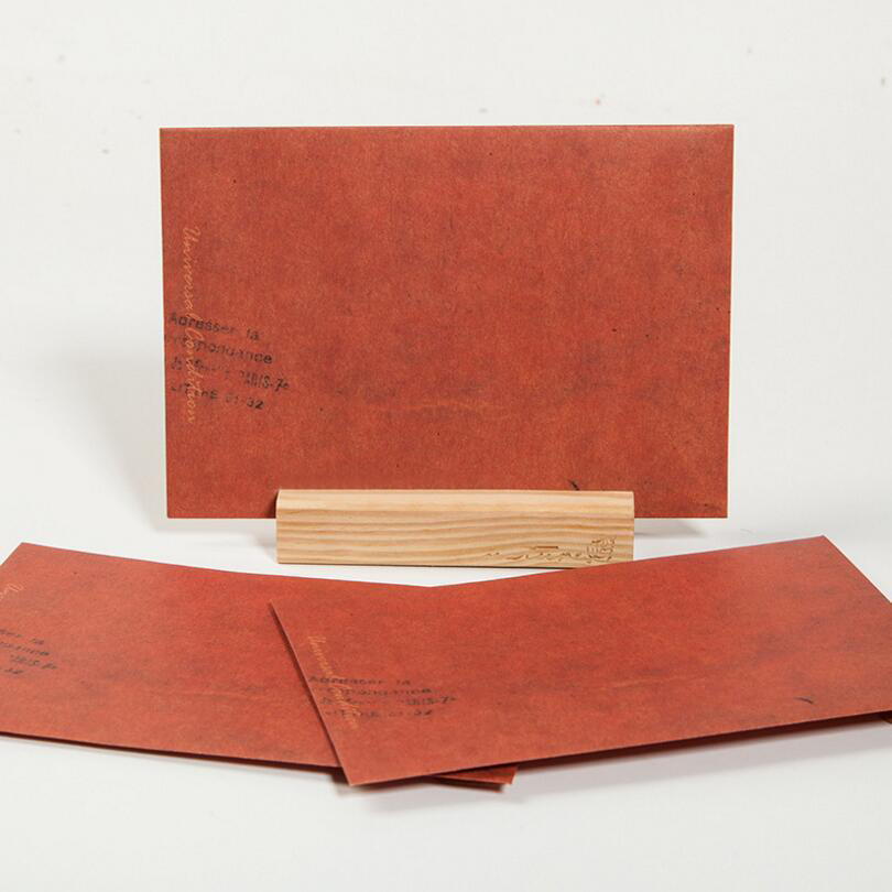 Picture of Kraft Paper Envelope Rectangle Brown Red 16cm(6 2/8") x 11cm(4 3/8"), 10 PCs