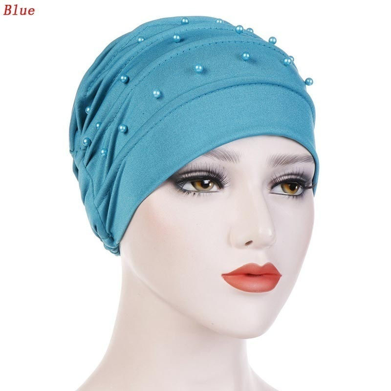 Изображение 1 Piece Polyester Turban Hat Royal Blue 58cm