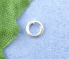 Imagen de 15000 Unidades 4mm Diámetro, 0.7mm(21 gauge) Hierro Abierto Argollas Argentado Ronda