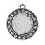 Picture of Zinc Based Alloy Charms Round Disc Antique Silver Color (Fits 16mm Dia.) Clear Rhinestone 27mm x 22mm, 2 PCs