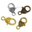 Picture of Zinc Based Alloy Lobster Clasp Findings Mixed 26mm x14mm - 25mm x12mm, 20 PCs