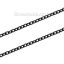 Picture of Iron Based Alloy Link Cable Chain Findings Black 3x2.5mm( 1/8" x 1/8"), 10 M
