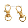 Picture of Zinc Based Alloy Keychain & Keyring Gold Plated 33mm x 13mm, 10 PCs