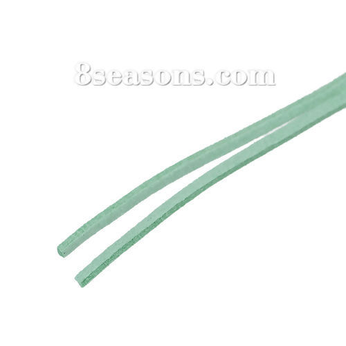 Изображение Медьювелирные изделия Нитки и Шнуры Зеленой Мяты Искусственная Замша 2.5мм, 1 Рулон (Примерно 95 M/Рулон)