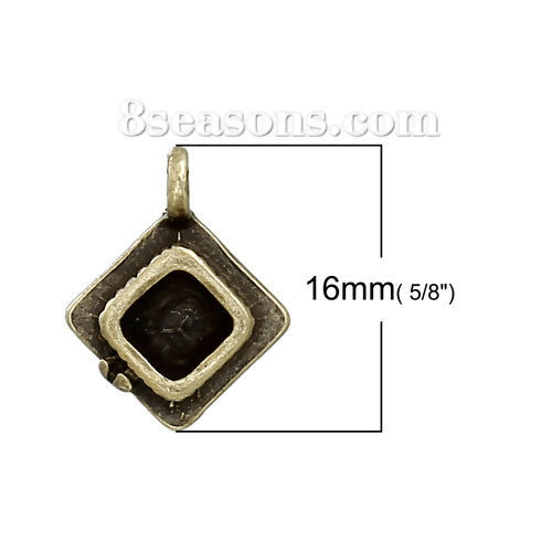 Immagine di Lega di Zinco 3D Charms Cappello di Dottorato Bronzo Antico 16mm x 13mm , 10 Pz
