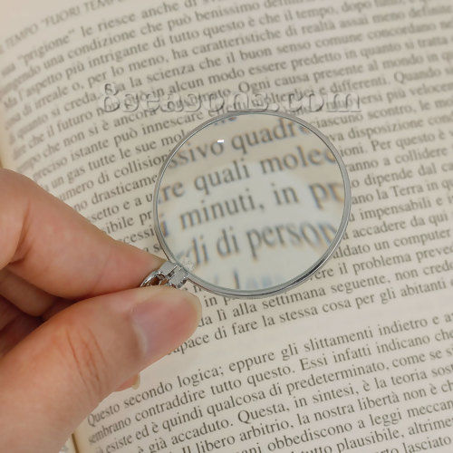 Immagine di Collana Catena di Lanterna Lente d'ingrandimento Argento Placcato 82.5cm, 1 Pz