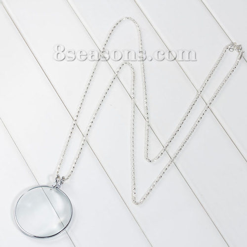 Immagine di Collana Catena di Lanterna Lente d'ingrandimento Argento Placcato 82.5cm, 1 Pz