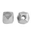 Picture of Zinc Based Alloy Spacer Beads Cube Antique Silver Faceted About 5mm x 5mm, Hole: Approx 1.8mm, 100 PCs