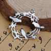 Imagen de Aleación del Cinc Colgantes Nido Plata Antigua 31mm x 30mm, 10 Unidades