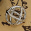 Bild von Messing 3D Charms Geometrisches Kreuz Silberfarbe Hohl 12mm x 12mm, 3 Stücke