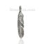 Bild von Messing Anhänger Feder Antiksilber Milan 41mm x 8mm, 2 Stücke