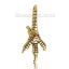 Immagine di Ottone 3D Ciondoli Oro Antico Artiglio Dell'aquila 35mm x 16mm , 1 Pz