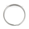 Picture of 30 PCs 20mm Dia., 1mm(18 gauge) 304 Stainless Steel Double Split Jump Rings Findings For Jewelry Making Silver Tone Round