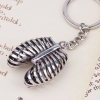 Picture of 3D Keychain & Keyring Rib Cage Antique Silver 9.1cm, 1 Piece