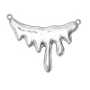 Picture of Zinc Based Alloy Halloween Connectors Findings Blood Stain Antique Silver Color 66mm x 49mm, 2 PCs