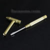 Picture of Carbon Steel Mini Hammer /Screwdriver Gold Plated 16cm(6 2/8") x 5.1mm( 2/8"), 1 Bundle