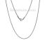 Picture of 304 Stainless Steel Snake Chain Necklace Silver Tone 41cm(16 1/8") long, Chain Size: 1.2mm, 1 Piece