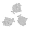 Picture of Brass Kids Art Doodles Children Drawing Jewelry Charms Human Silver Tone 27mm(1 1/8") x 24mm(1"), 1 Piece                                                                                                                                                     