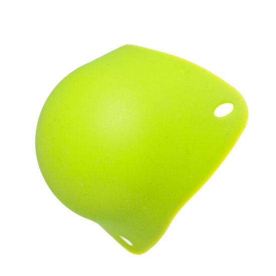 Изображение Silicone Kitchen Tools Fried Egg Shaper Green 11cm(4 3/8") x 9.5cm(3 6/8"), 1 Piece