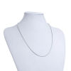 Picture of 304 Stainless Steel Snake Chain Necklace Silver Tone 49.5cm(19 4/8") long, Chain Size: 1.3mm, 1 Piece