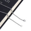 Bild von 304 Edelstahl Erbskette Kette Halskette Silberfarbe 51cm lang, Kettengröße: 2.5mm, 1 Stück