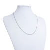 Picture of 304 Stainless Steel Link Curb Chain Necklace Silver Tone 50cm(19 5/8") long, Chain Size: 1x1mm, 1 Piece