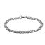 Picture of 304 Stainless Steel Lobster Clasp Link Curb Chain Bracelets Silver Tone 20.5cm(8 1/8") long, 1 Piece
