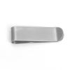 Picture of 304 Stainless Steel Money Clip Rectangle Silver Tone Blank 51mm(2") x 16mm( 5/8"), 2 PCs