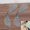 Picture of Organza For DIY & Craft Transparent Light Green Ethereal Butterfly Wing 80mm(3 1/8") x 25mm(1"), 4 PCs
