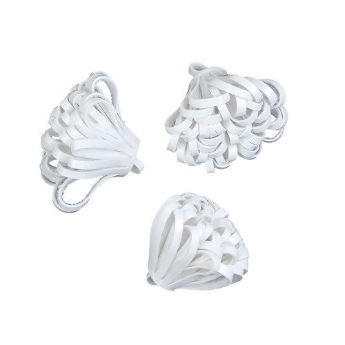Image de Pendentif en PU Franges Pompons Glands Blanc 33mm, 3 Pcs