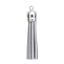 Imagen de Terlene Ante Colgantes Panícula Borla Tono de Plata Gris Aprox 59mm x 12mm, 10 Unidades