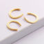Imagen de Latón Colgantes Charms Herradura Chapado en Oro 17mm x 15mm, 2 Unidades