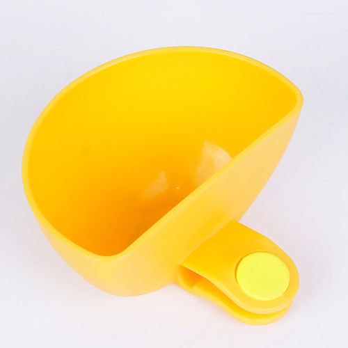 Picture of PP Clip-on Dip Cups Salad Saucer Container Yellow 7.5cm(3") x 7cm(2 6/8"), 1 Piece