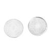 Picture of Zinc Based Alloy Cabochon Frame Settings Round Silver Plated Cabochon Settings (Fits 25mm Dia.) 27mm(1 1/8") Dia., 5 PCs