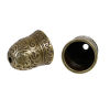 Picture of Zinc Based Alloy Beads Caps Bell Antique Bronze (Fit Beads Size: 16mm Dia.) 23mm x 20mm, 2 PCs