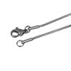 Picture of 304 Stainless Steel Snake Chain Necklace Round Silver Tone 51cm(20 1/8") long, Chain Size: 1.3mm, 1 Piece