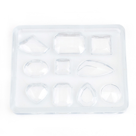 Image de Moule en Silicone pour Faire Bijoux en Résine Mixte Blanc 75mm x 60mm, 1 Pièce