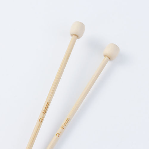 Picture of 2.5mm Bamboo Single Pointed Knitting Needles Natural 34cm(13 3/8") long, 1 Piece