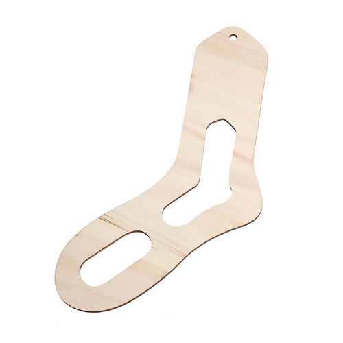 Picture of Natural Three-ply Board Sock Blocker Hollow (Size: For Children 4.5-5"), 10 PCs