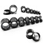 Bild von Edelstahl Ohrenkeil Expander Schwarz Band 10mm x 8mm, 1 Stück