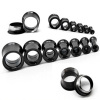 Picture of Stainless Steel Ear Stretcher Expander Black Bobbin 14mm x 10mm, 1 Piece