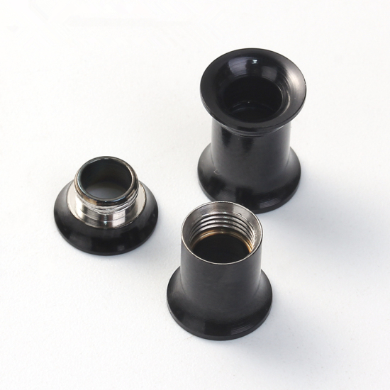 Image de Extenseur d'Oreille en Acier Inoxydable Argent Mat Bobines 14mm x 10mm , 1 Pièce